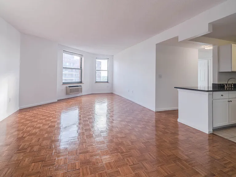 Living Room with Parquet Flooring