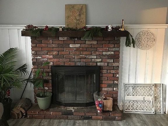 Family room with fireplace
