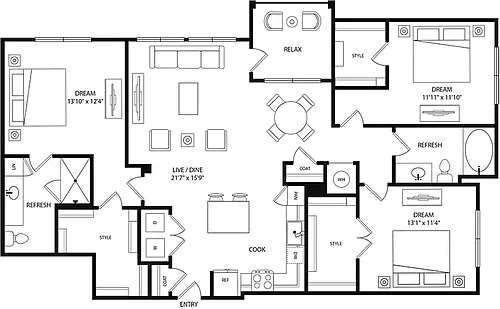 Floor plan C1