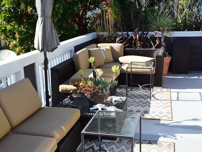 Upstairs patio