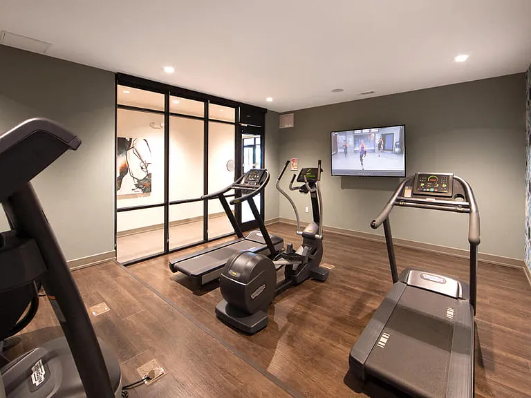 Glow Tracks is our private cardio room