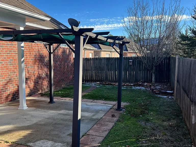 Back patio.