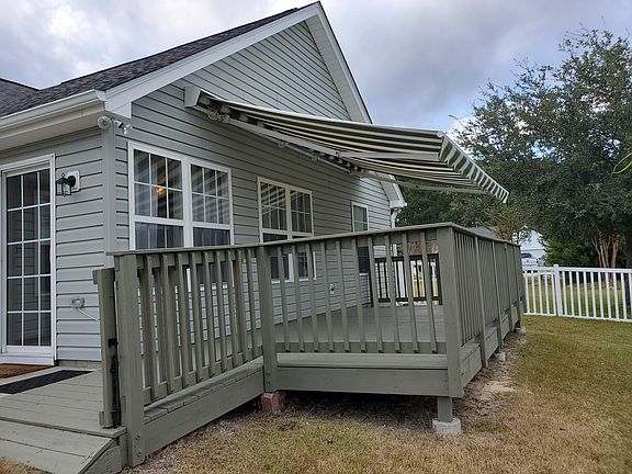 Rear awning extended.