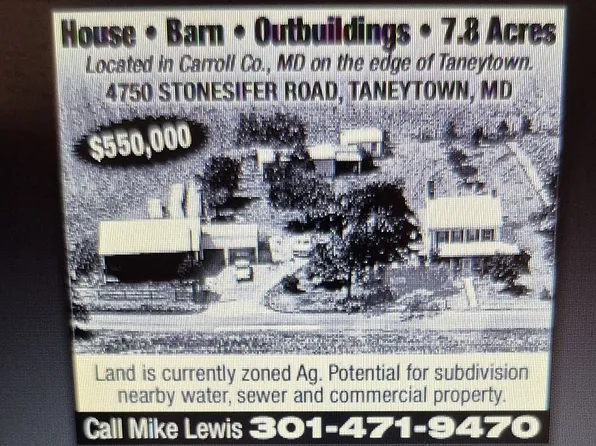 4750 Stonesifer Rd, Taneytown, MD 21787