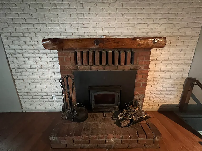 Wood burning insert.
