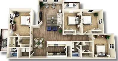 4C - 1,585 SQ.FT 4C - 1,585 SQ.FT