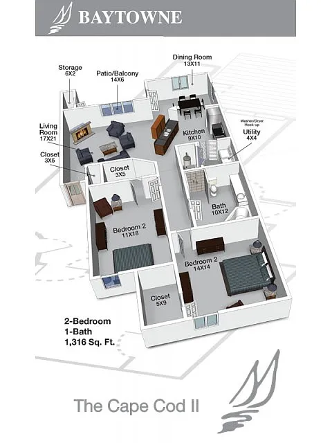 Floor plan Cape Cod II