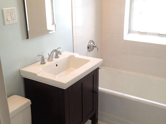 Bathroom with pedestal sink