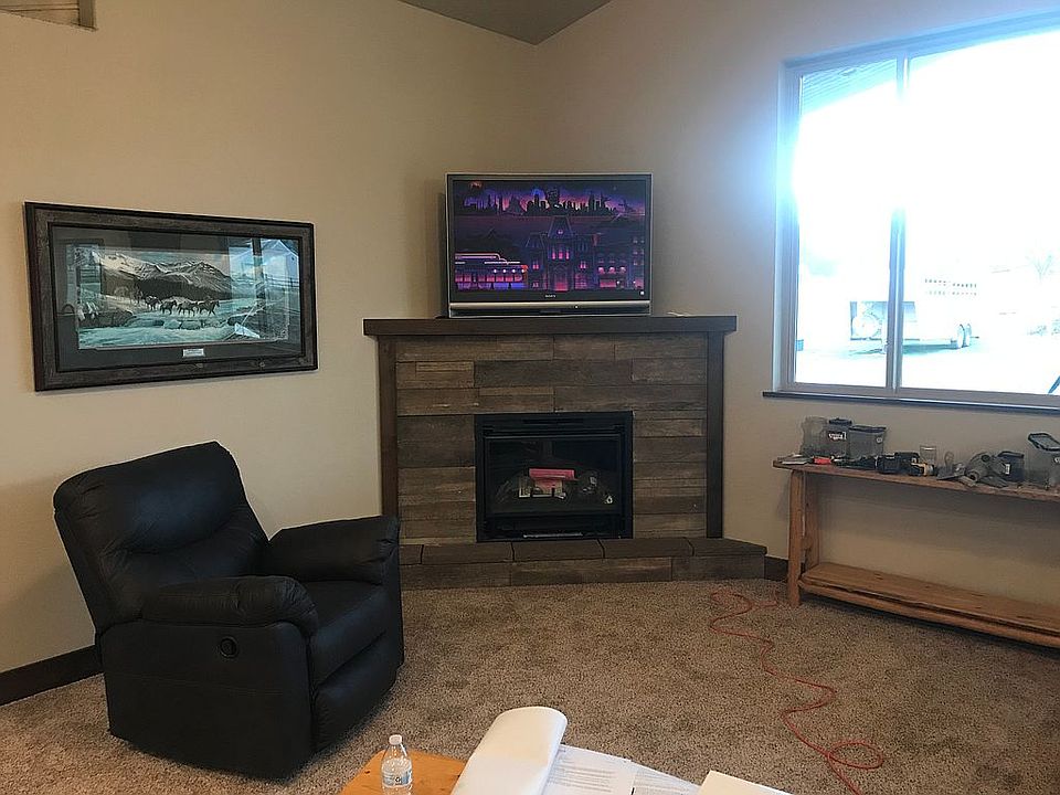 Gas fireplace in great room