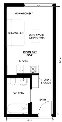 Floor plan Studio