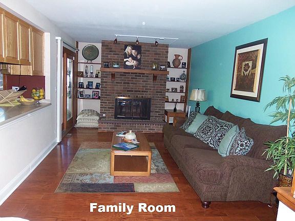 Natural wood or gas log fireplace