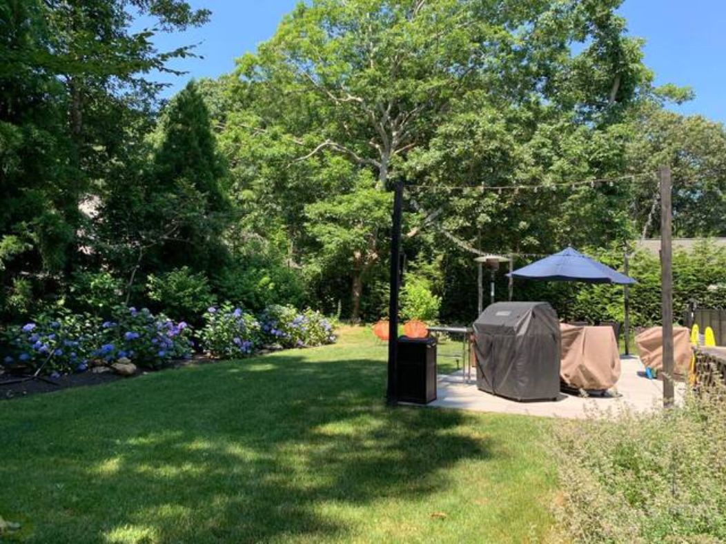  Backyard BBQ and Dining Table for 8; Night-time String Lights