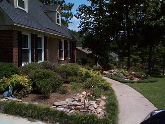 The landscaping last Summer