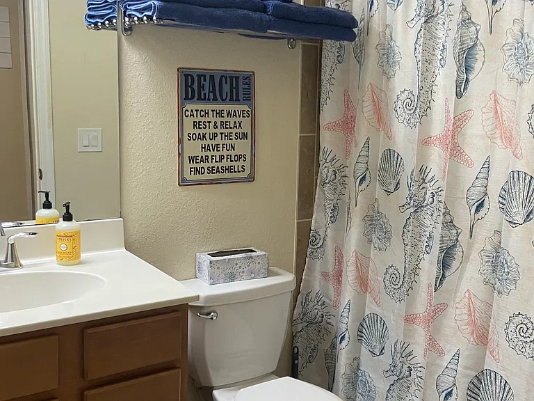 Guest Bathroom directly across from 2nd Bedroom