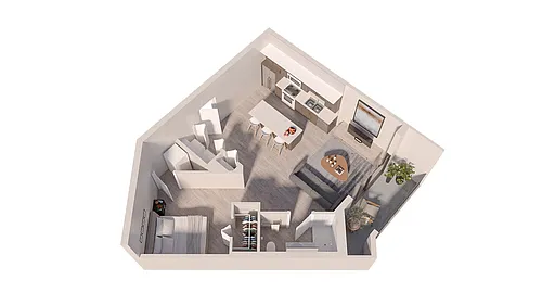 Floor plan Studio B