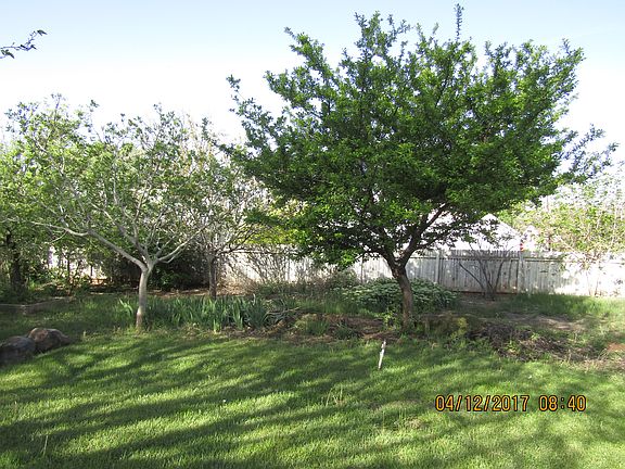Terraced garden area.