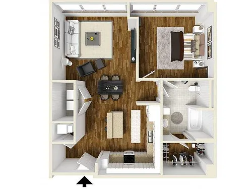 Floor plan 1 Bedroom