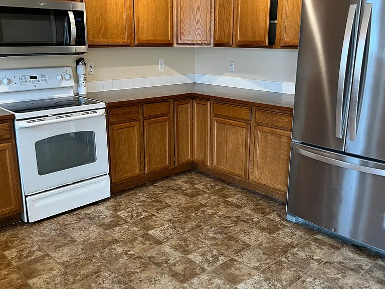 New refrigerator and microwave
