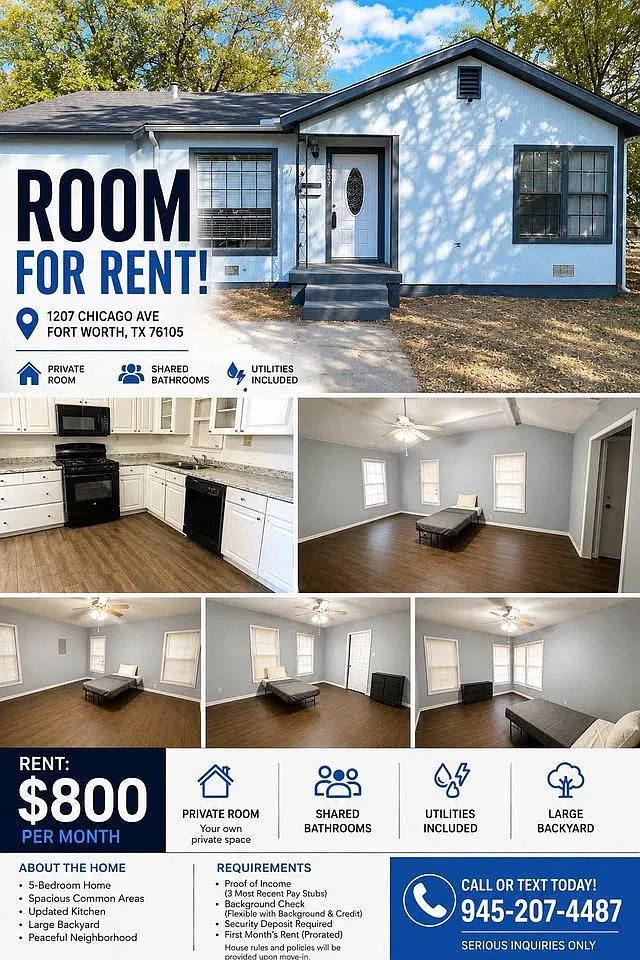 5 bed, 1700 sqft, $800 — Photo 1