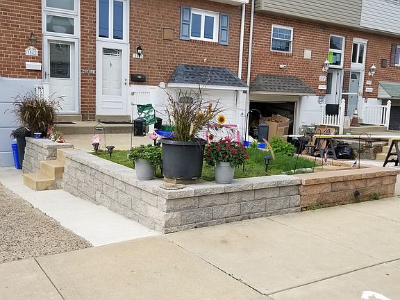 Brand new retaining wall