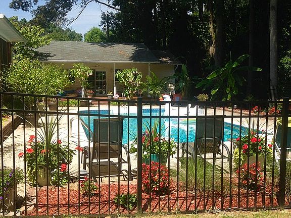 Fenced in-ground pool 