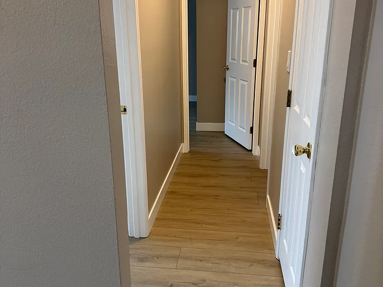 Hallway from living room to bedrooms