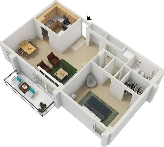 3D Floor Plan of Tier 7 3D Floor Plan of Tier 7