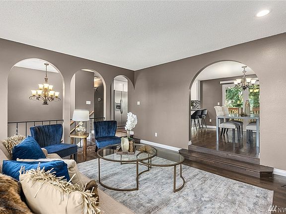 Engineered hardwood and laminate flooring throughout most of home. Freshened interior paint.