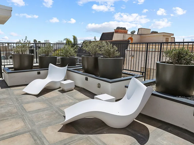Rooftop Area with Seating and City Views
