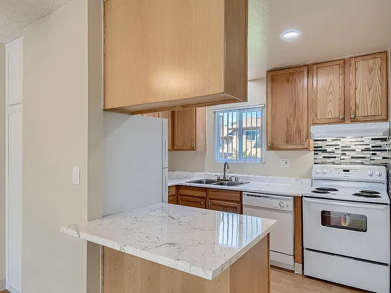 Our 'Classic' 2 Bedroom 1 Bath Apartment Kitchen at Vista Flores Apartments