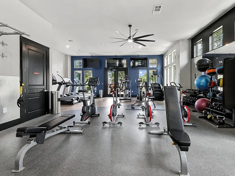 State-of-the-art fitness center with cardio and strength equipment