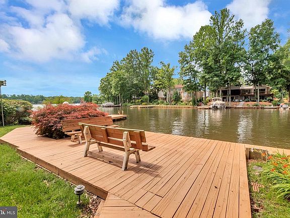 View over platform to water