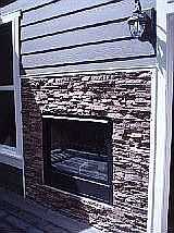 Deck fireplace