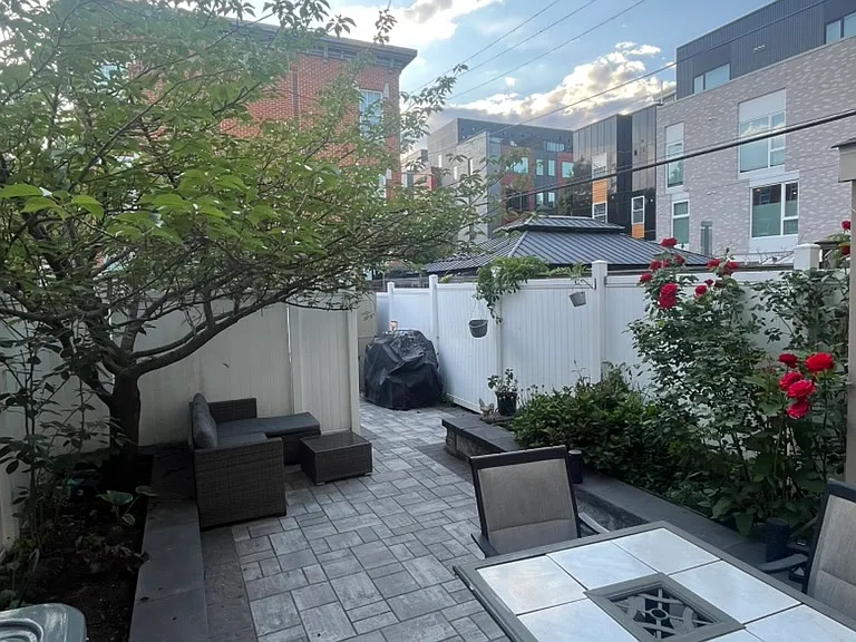 Fully finished backyard, completed in 2024