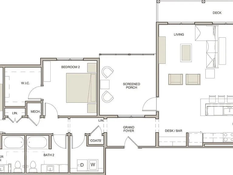 WaterWalk at Shelter Cove Towne Centre - B4 - 2 Beds - 2 Baths - 1615 Sq. ft.