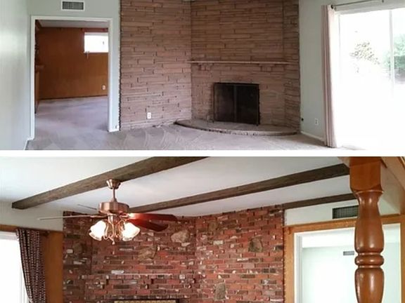 Two Fireplaces ! One in Front Room & a second one in formal dining room.