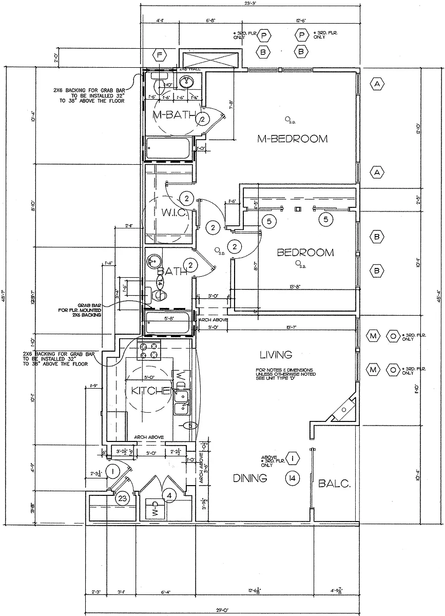 Floor plan 1333 Curson Floorplan G
