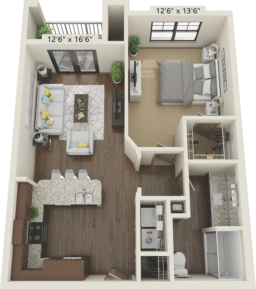 Floor plan 1X1