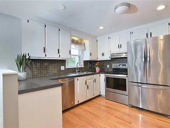 Stainless steel appliances.