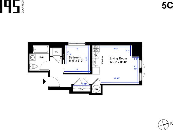 2nd image of 195 Clarkson Ave #5C