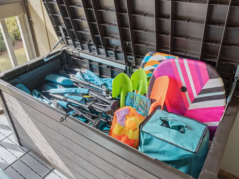 Beach gear and a wagon for beach fun