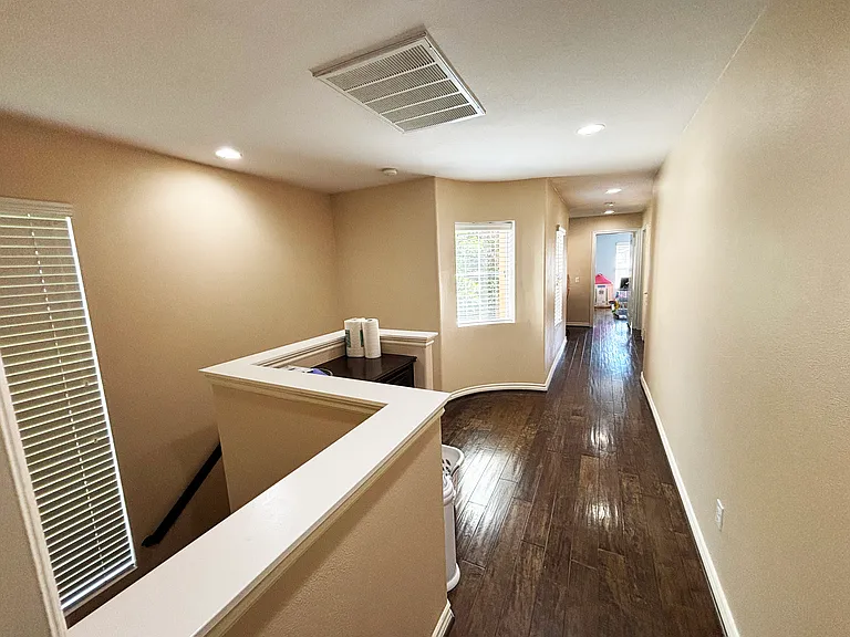 Hallway with a Built-in Desk Nook