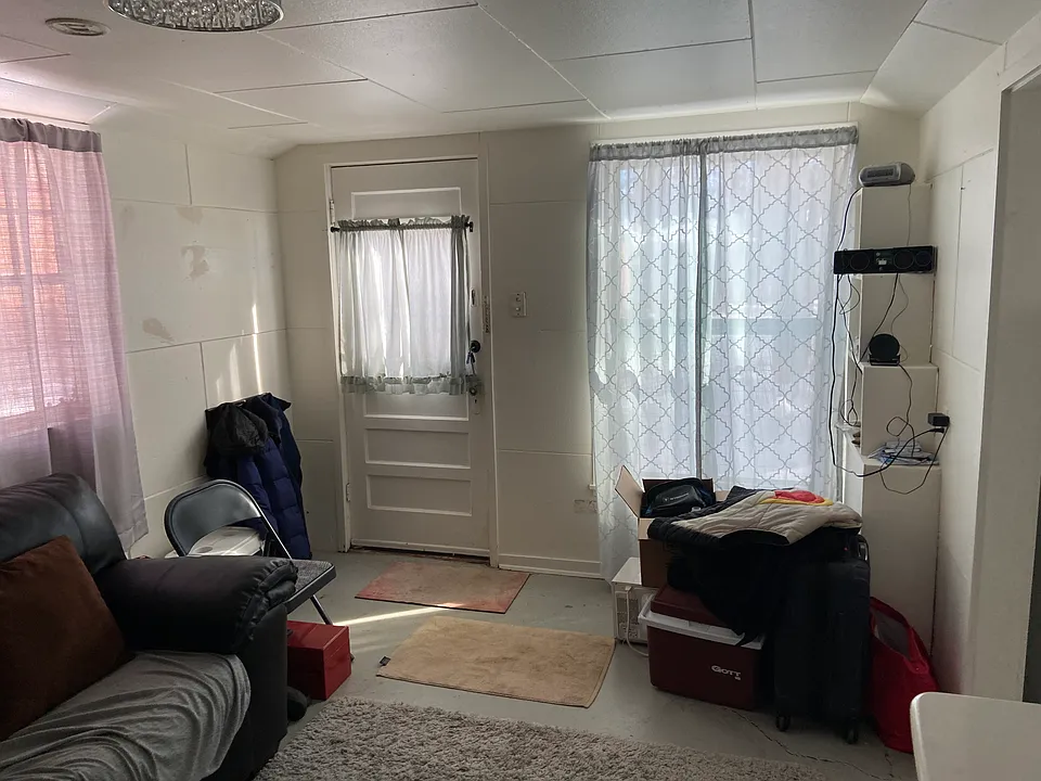Living room from bedroom doorway