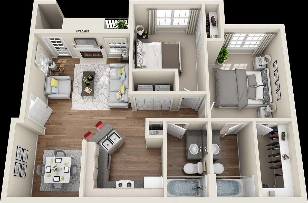 Floor plan B1-R