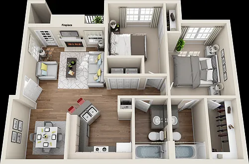 Floor plan B1-R