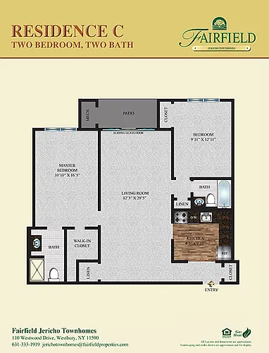 Floor plan Two Bedroom