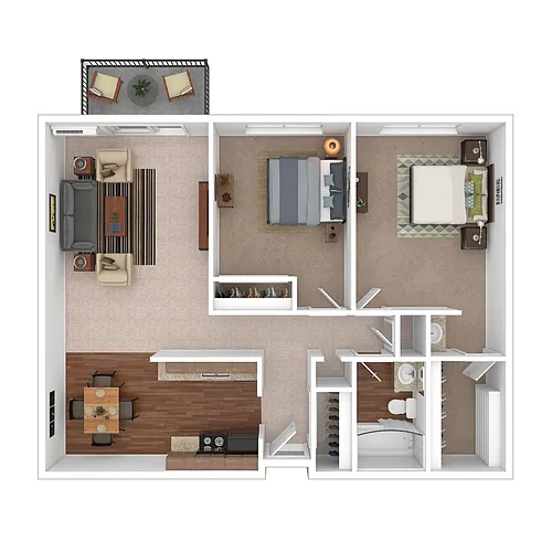 Floor plan B3 - Cedar