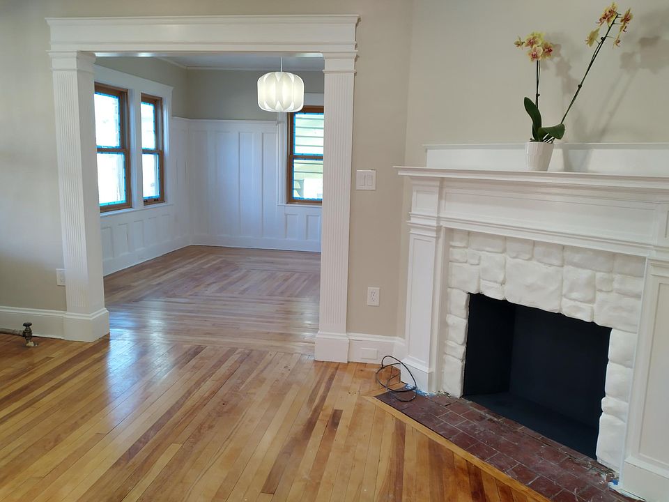 open living dining room area
