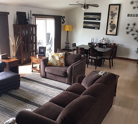 Main level living/dining