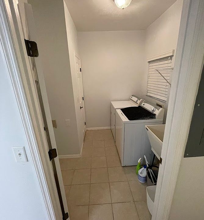 Laundry room (storage space not pictured)
